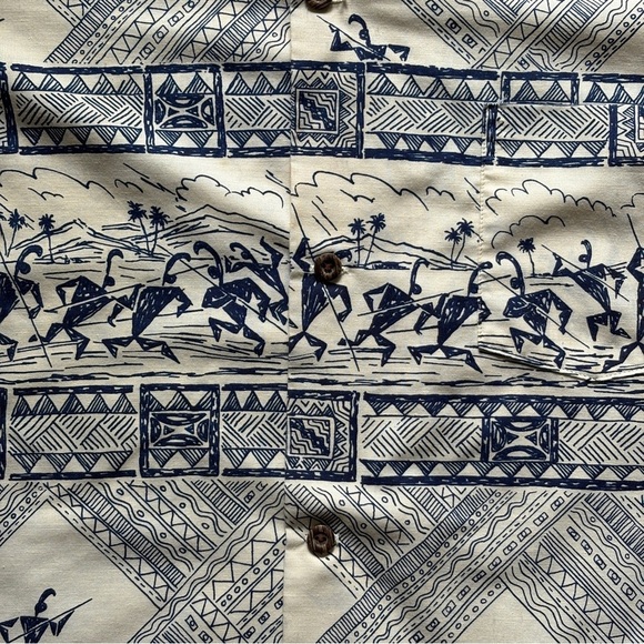 Vintage Tribal Hawaiian Shirt Men’s XL Festival Aloha Surf Retro - Picture 4 of 5